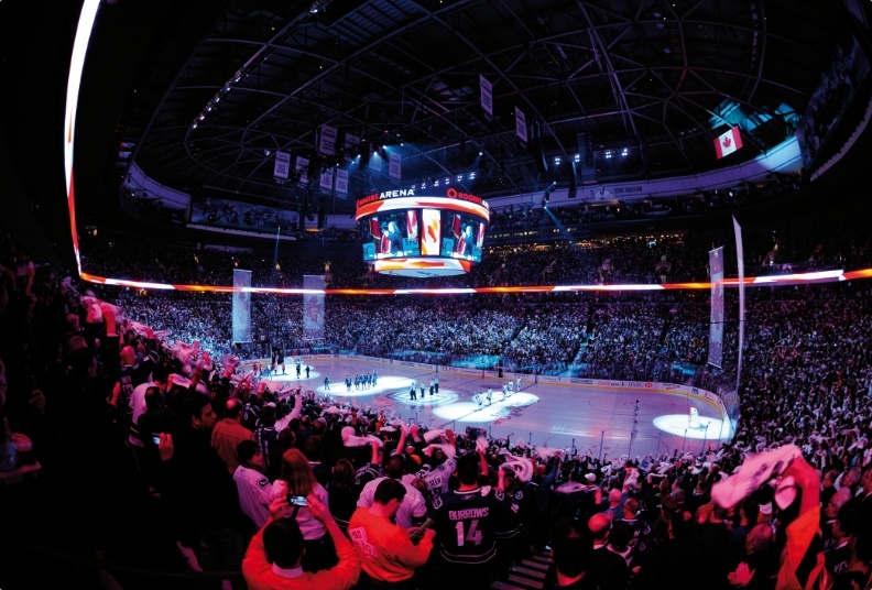 L-Acoustics at the CANUCKS-HAWKS game in Canada